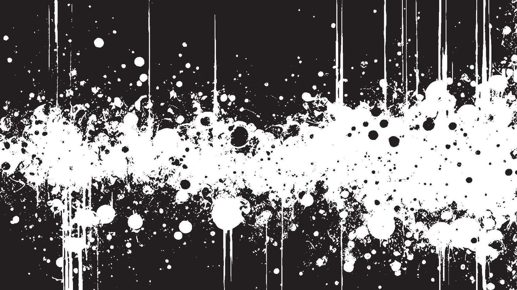 Detailed Black Grunge Texture on White Background for Textures and Overlays vector