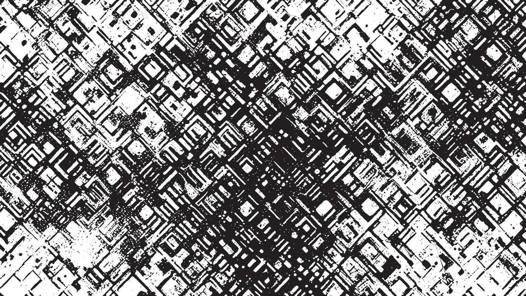 Detailed Black Grunge Texture on White Background for Textures and Overlays vector