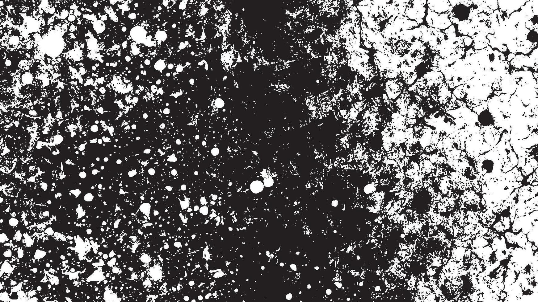 Detailed Black Grunge Texture on White Background for Textures and Overlays vector