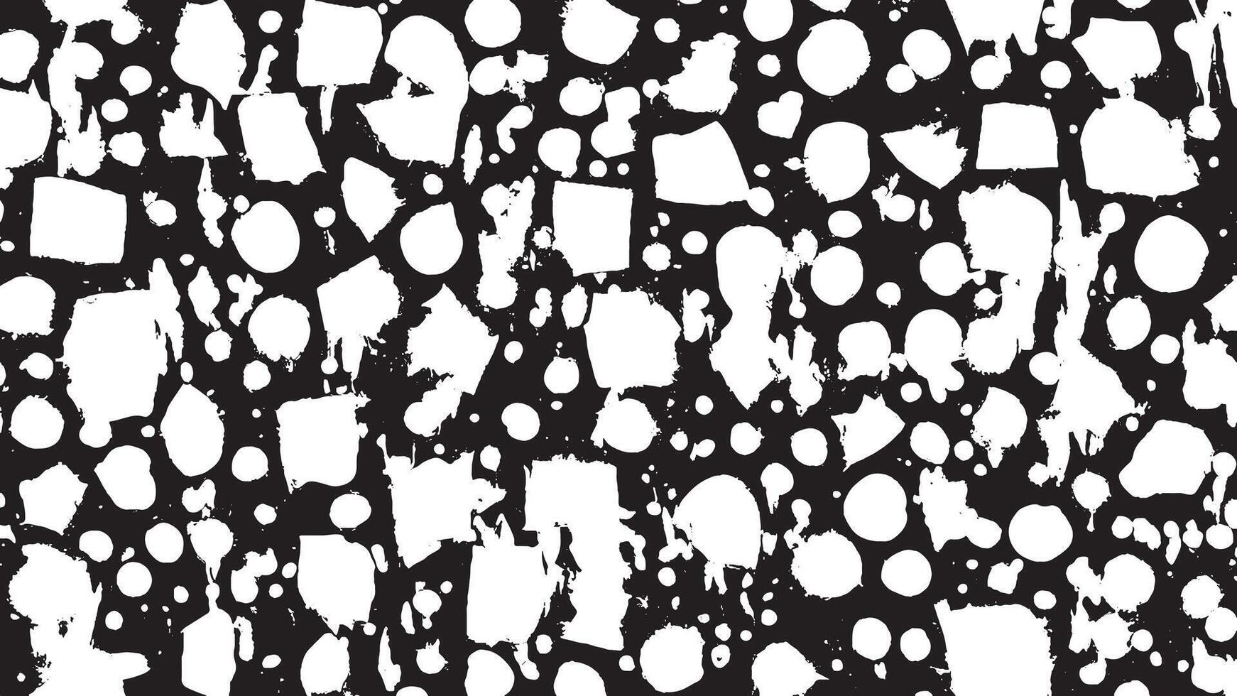 White Background with Black Grunge Texture for Artistic Overlays vector
