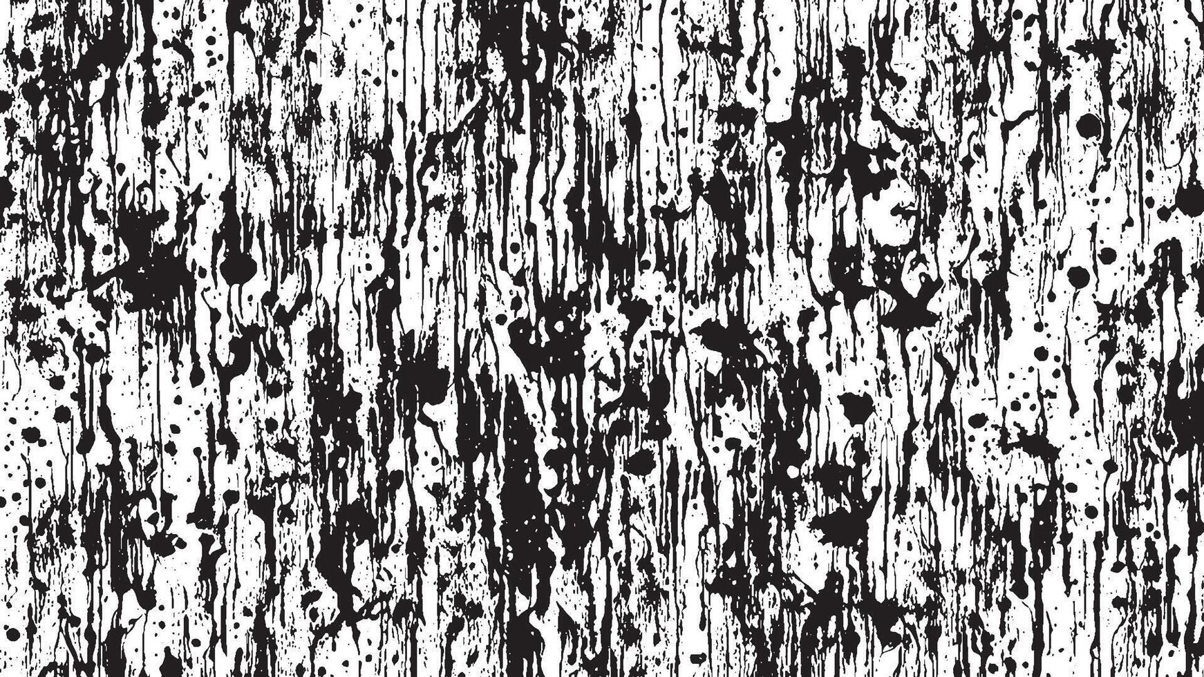Detailed Black Grunge Texture on White Background for Textures and Overlays vector