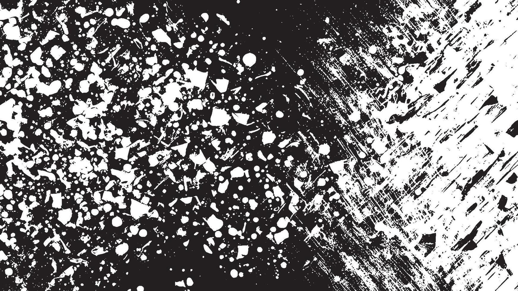 Detailed Black Grunge Texture on White Background for Textures and Overlays vector