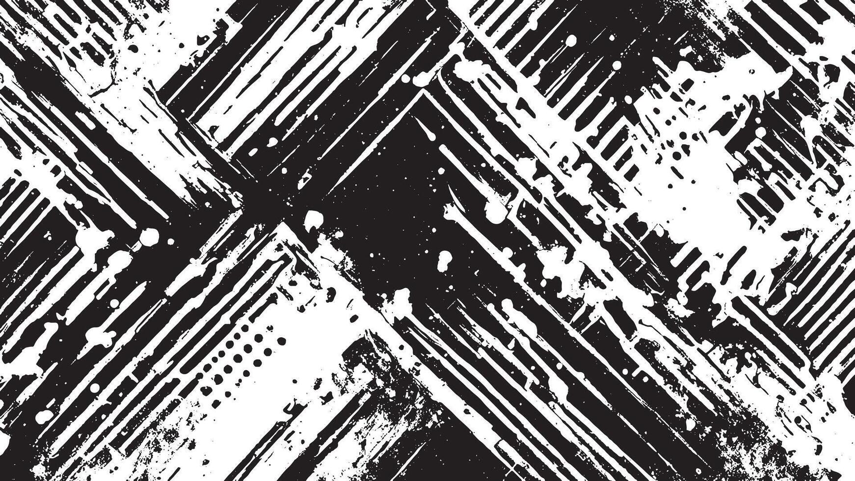 Abstract Black Grunge Texture on White Background for Overlay Designs vector