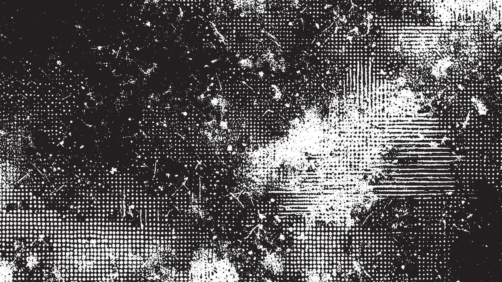 Abstract Black Grunge Texture on White Background for Overlay Designs vector