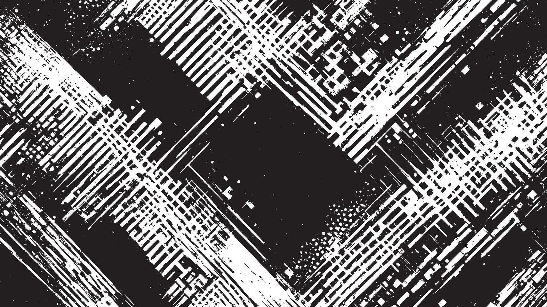 Black and White Grunge Texture for Backgrounds and Overlay vector