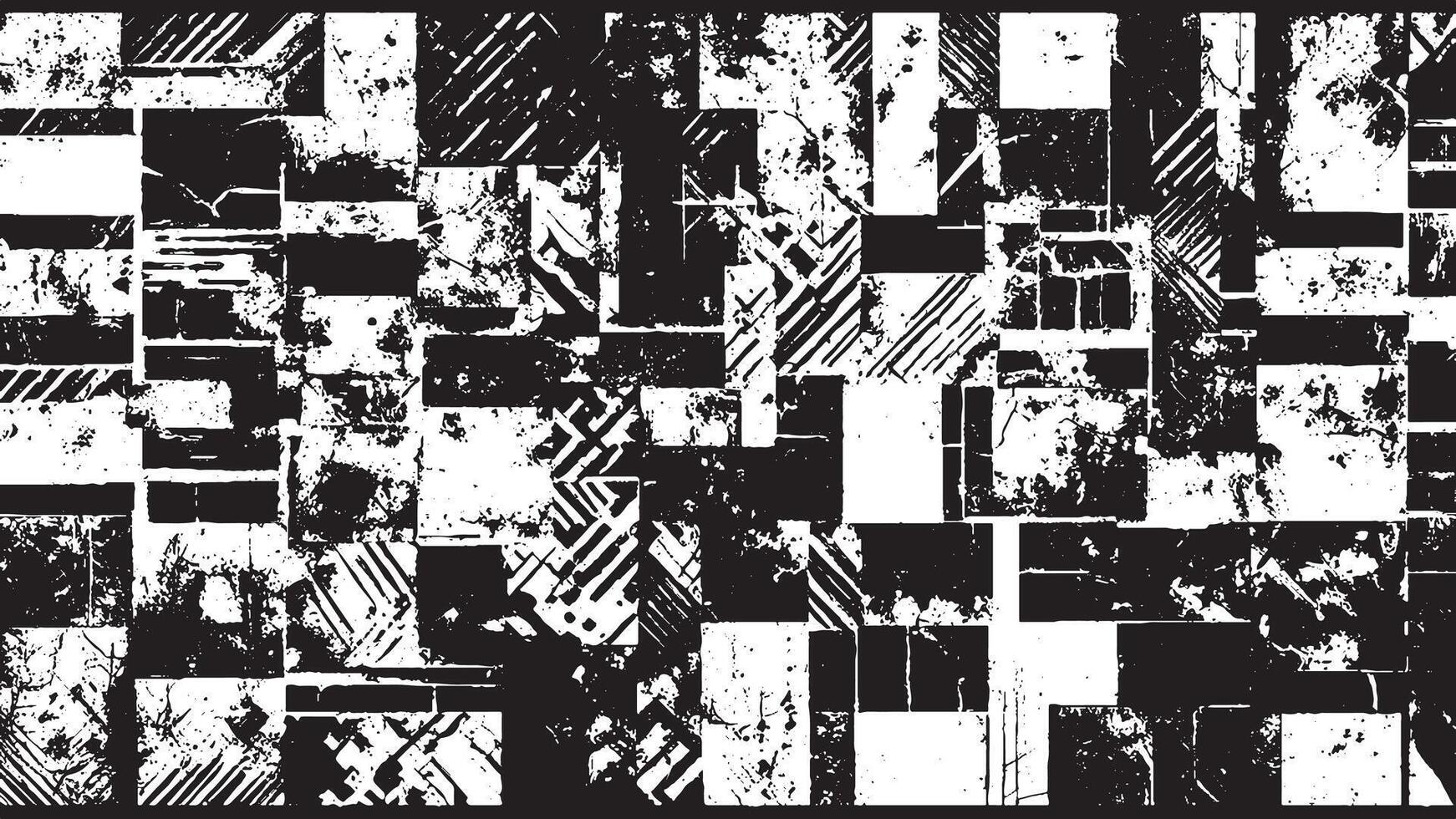 Black and White Grunge Texture for Backgrounds and Overlay vector
