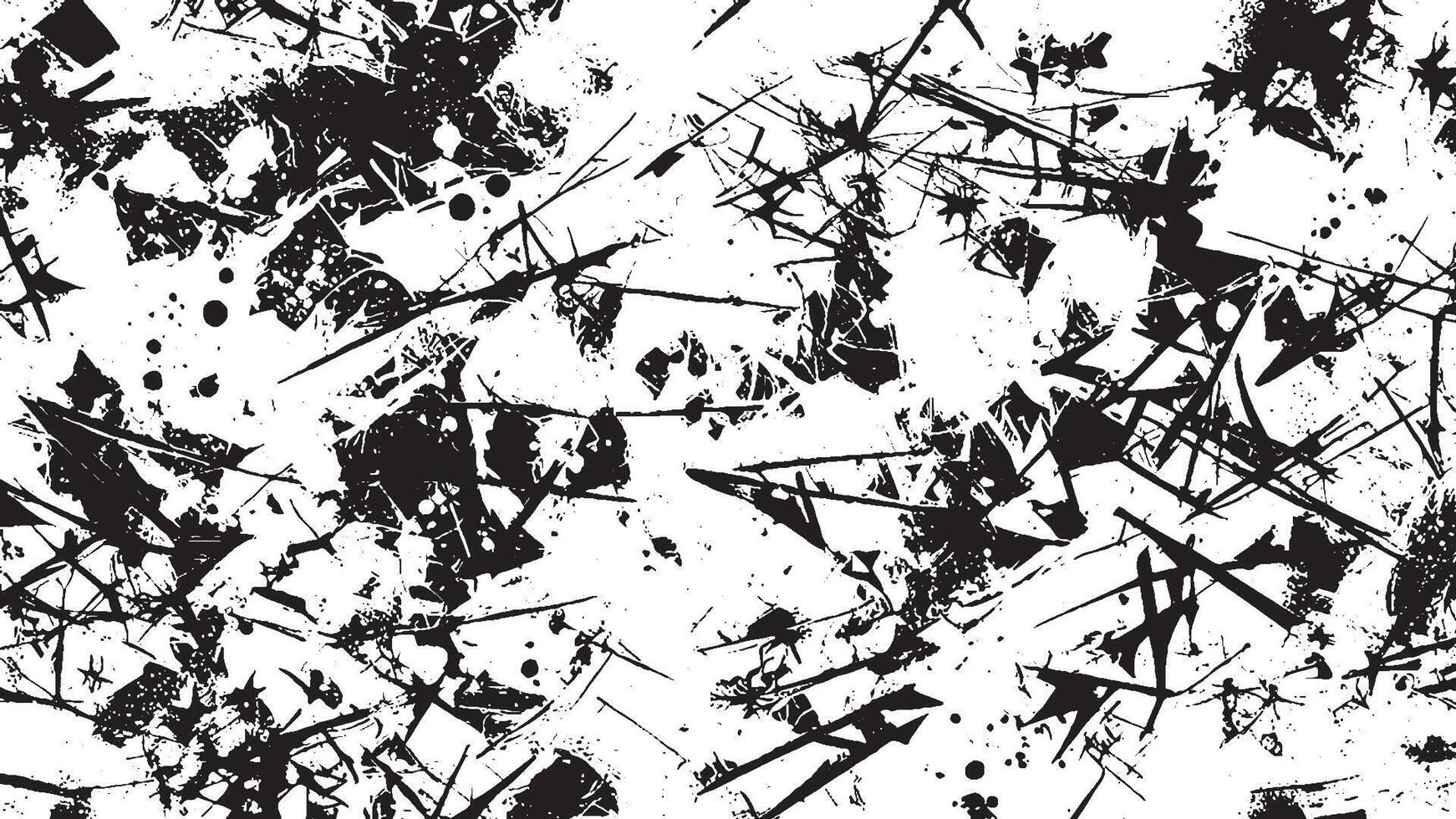 Monochrome Black Grunge Overlay Texture for Background Design vector