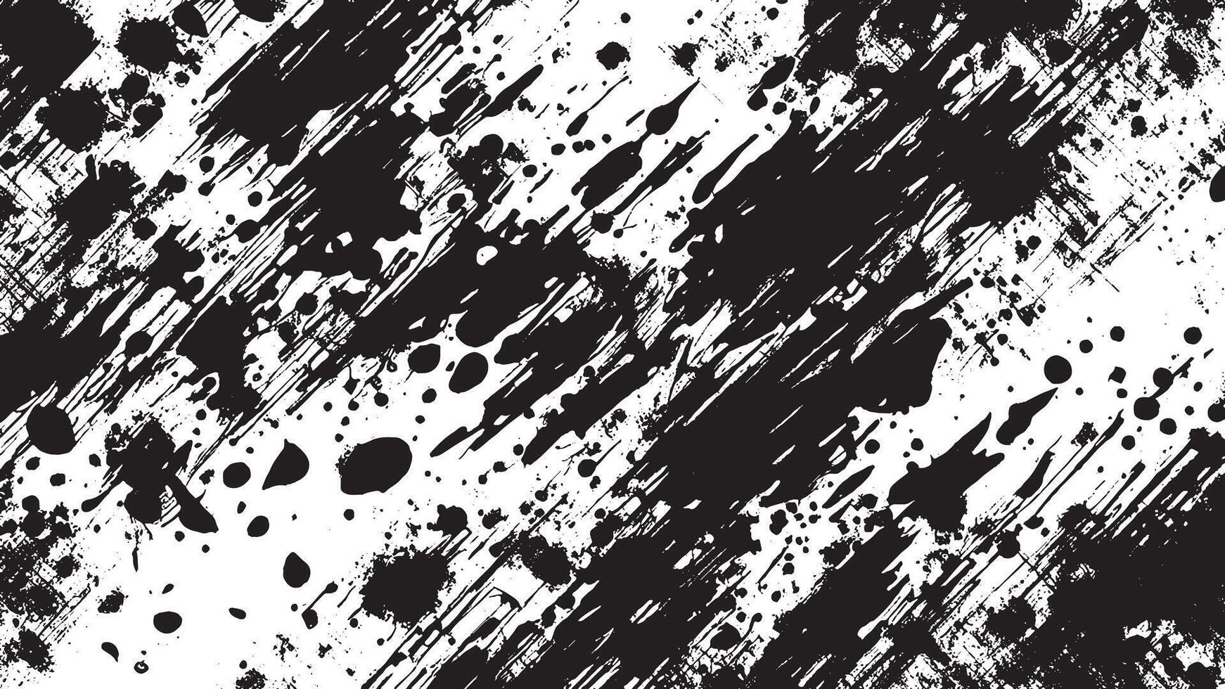 White Background with Monochrome Black Grunge Effect for Overlay Textures vector