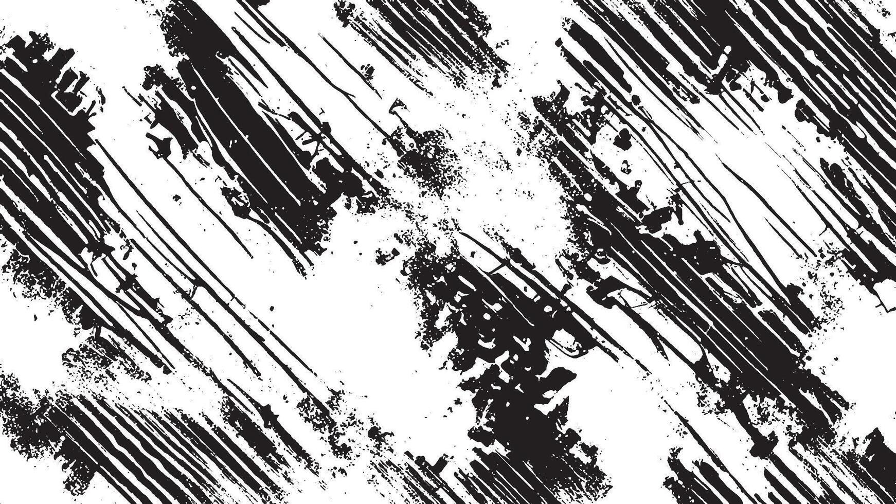 Monochrome Black Grunge Overlay Texture for Background Design vector