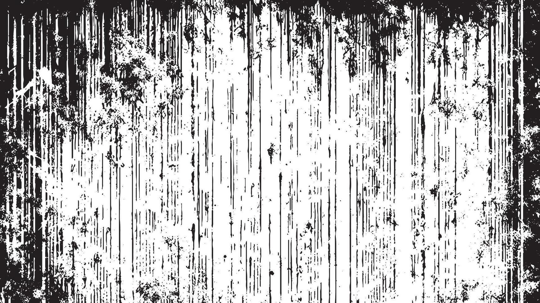 Black and White Grunge Texture for Backgrounds and Overlay vector