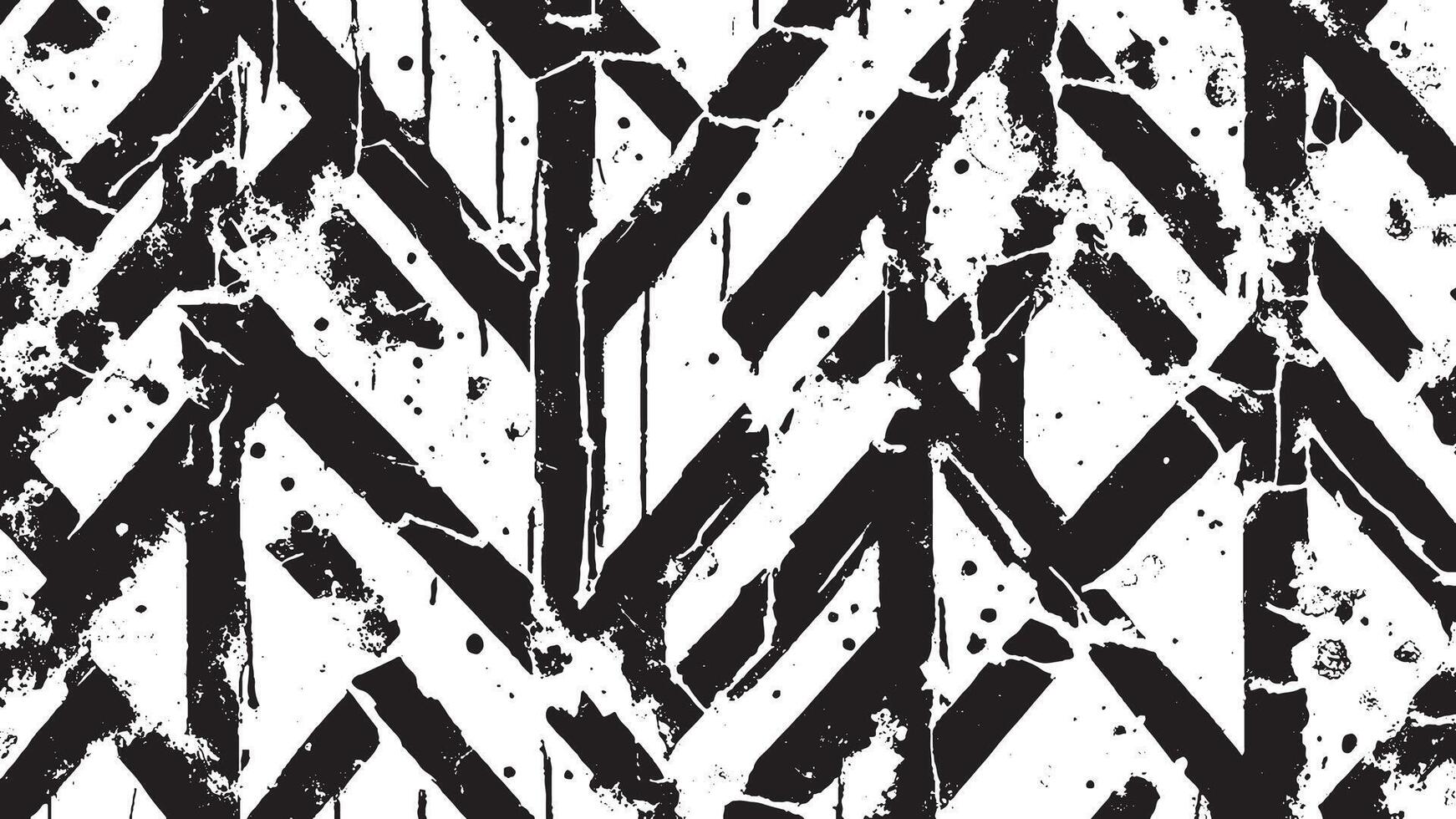 White Background with Monochrome Black Grunge Effect for Overlay Textures vector