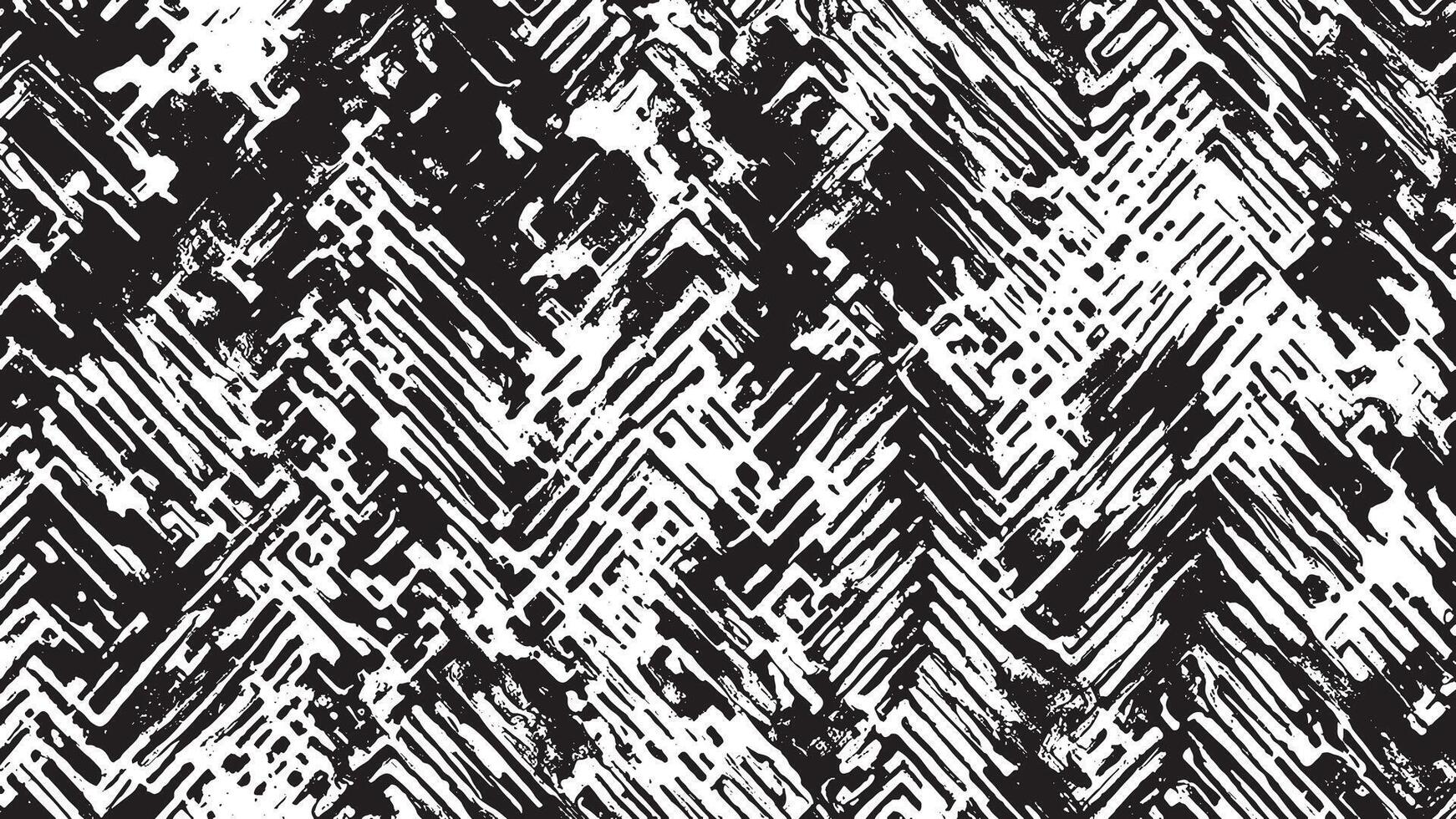 White Background with Monochrome Black Grunge Effect for Overlay Textures vector