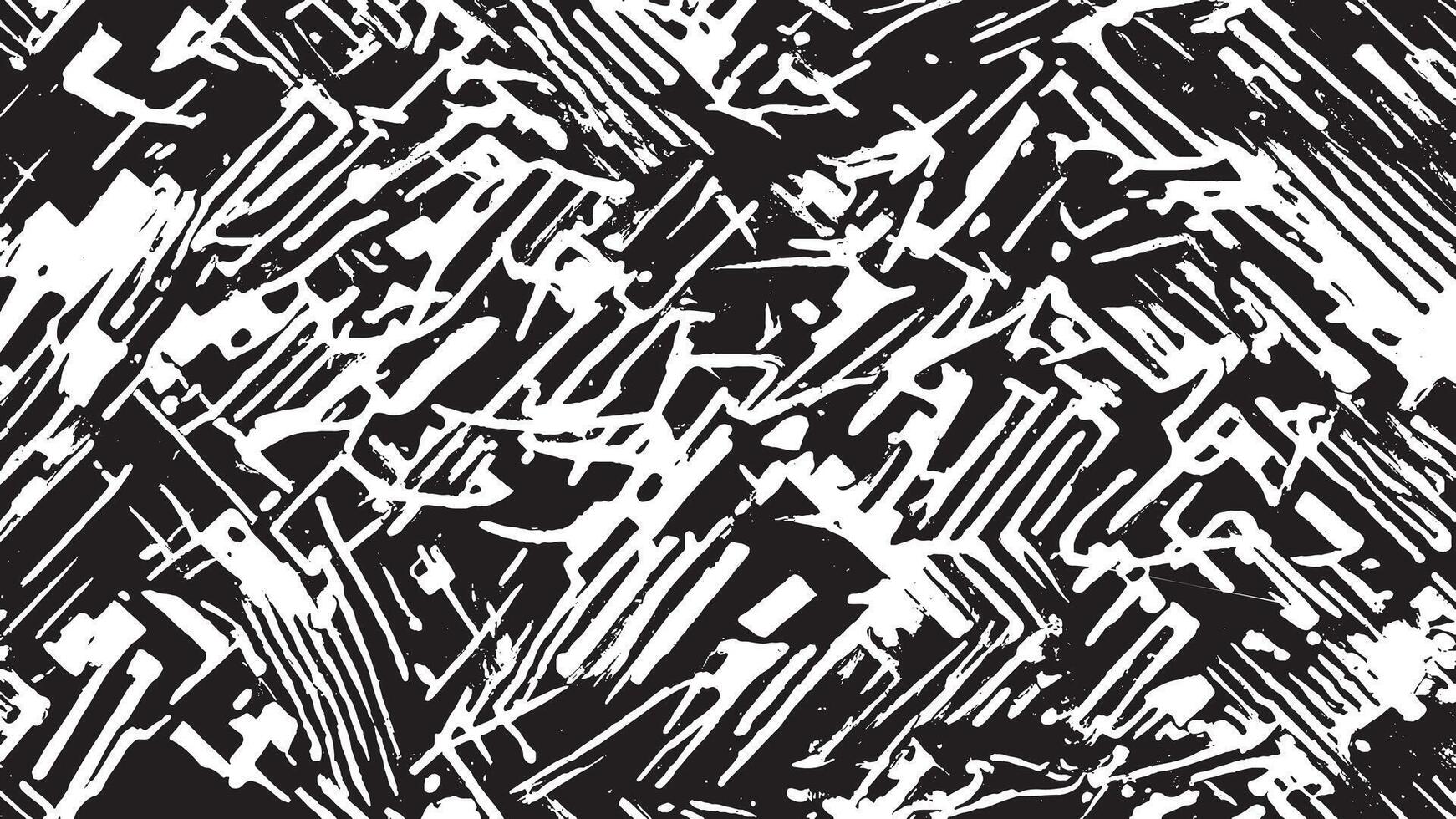 Black Monochrome Grunge Texture on White Background for Background Art vector