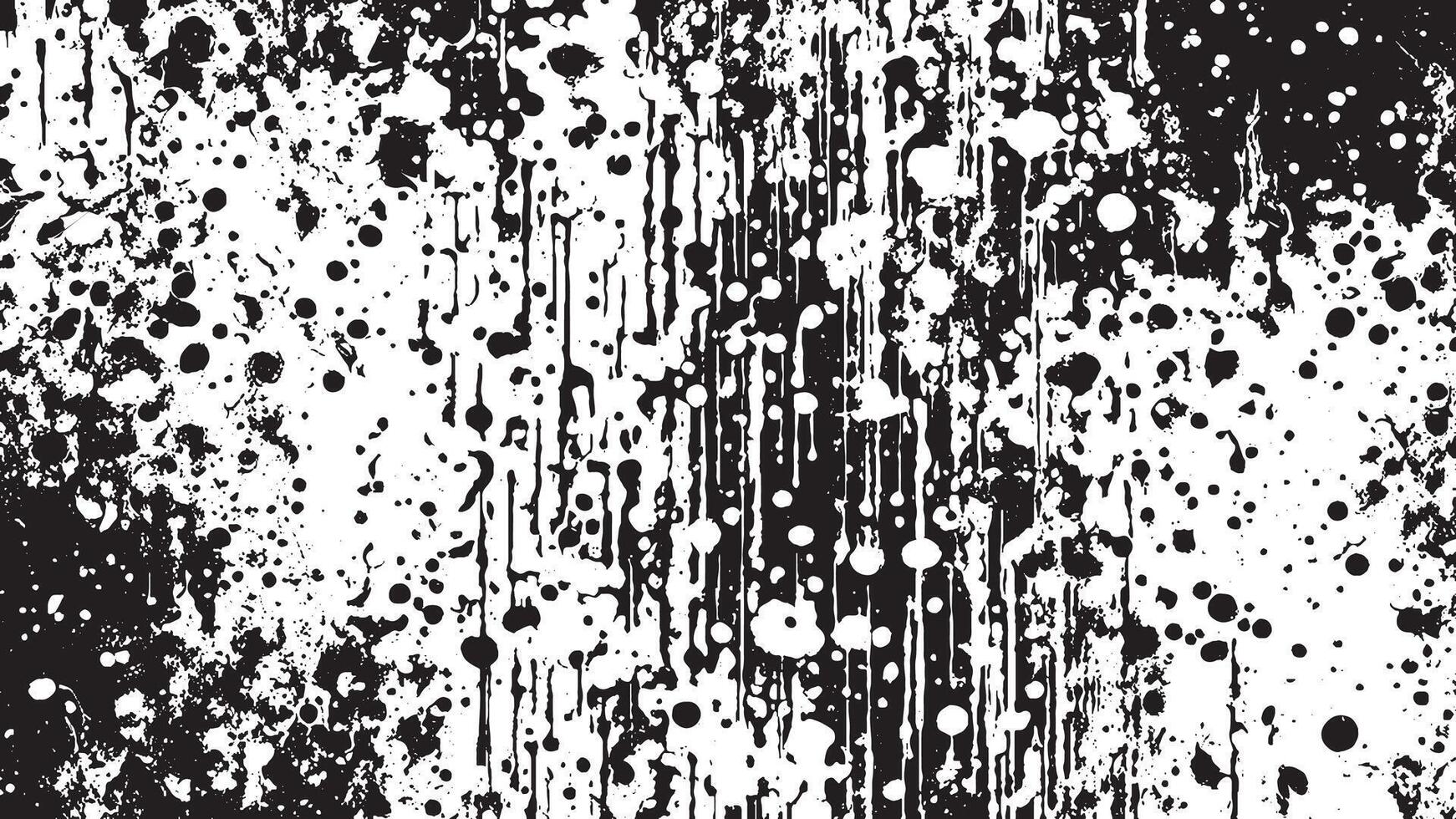 Black Monochrome Grunge Texture on White Background for Background Art vector