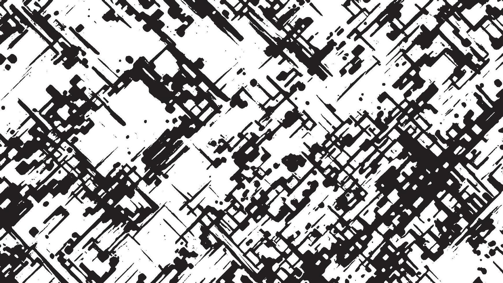 Monochrome Black Grunge Overlay Texture for Background Design vector