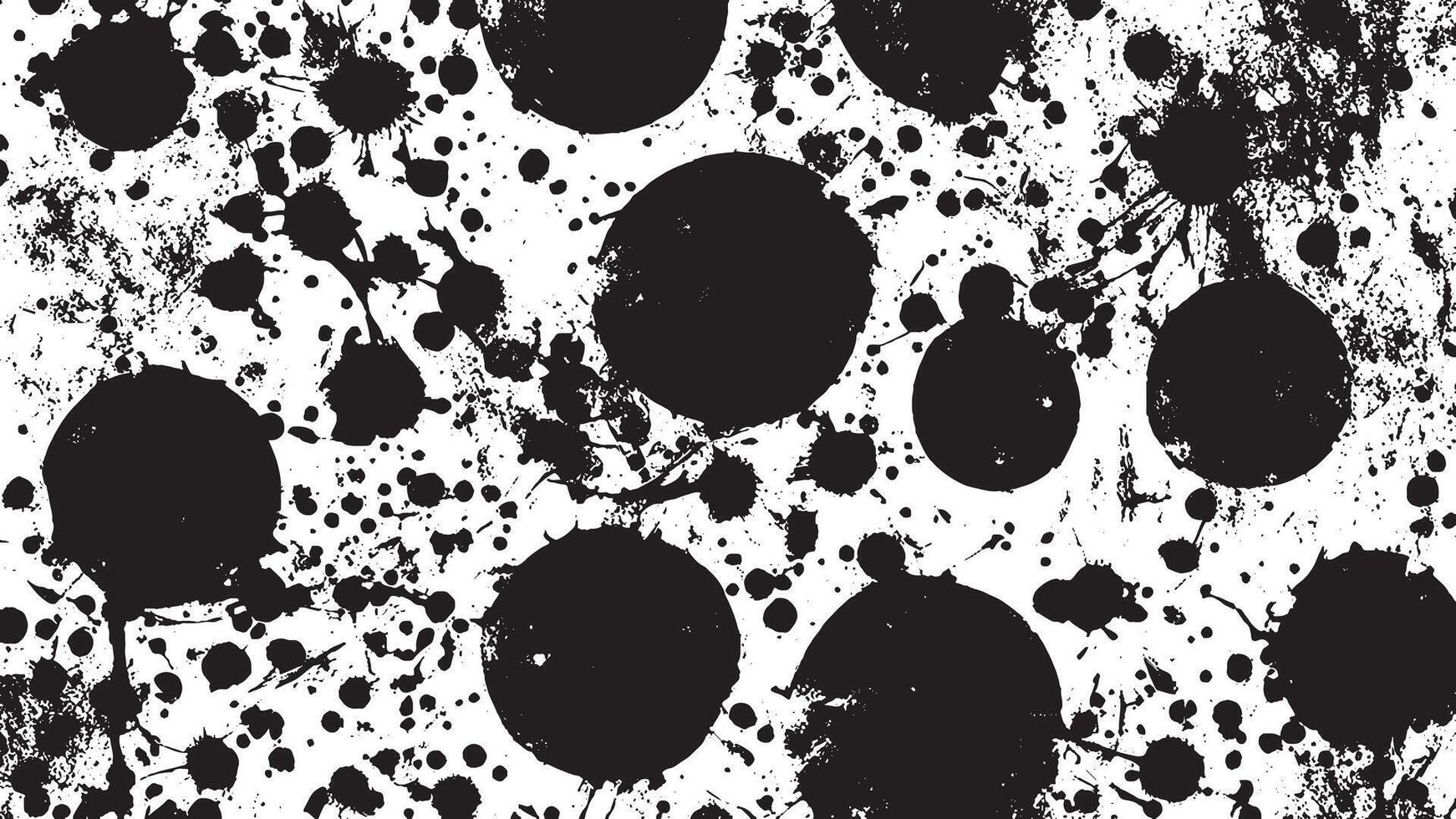 Black Monochrome Grunge Texture on White Background for Background Art vector