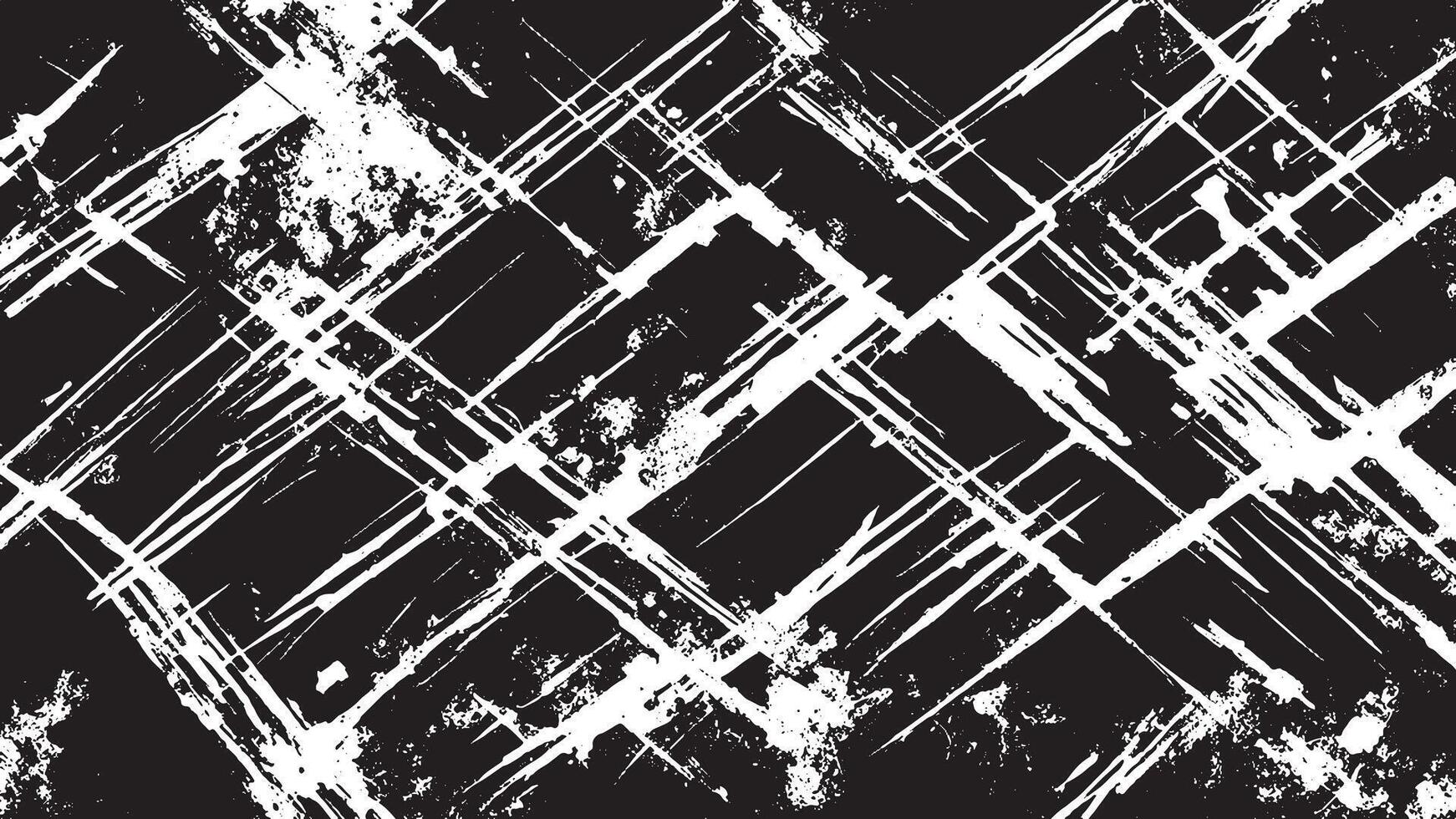 White Background with Monochrome Black Grunge Effect for Overlay Textures vector