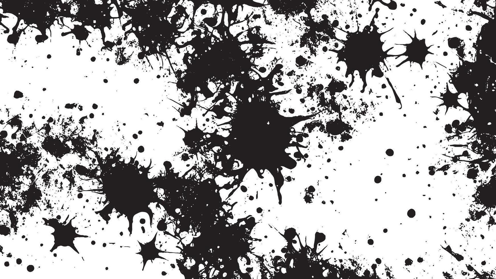 Black Monochrome Grunge Texture on White Background for Background Art vector