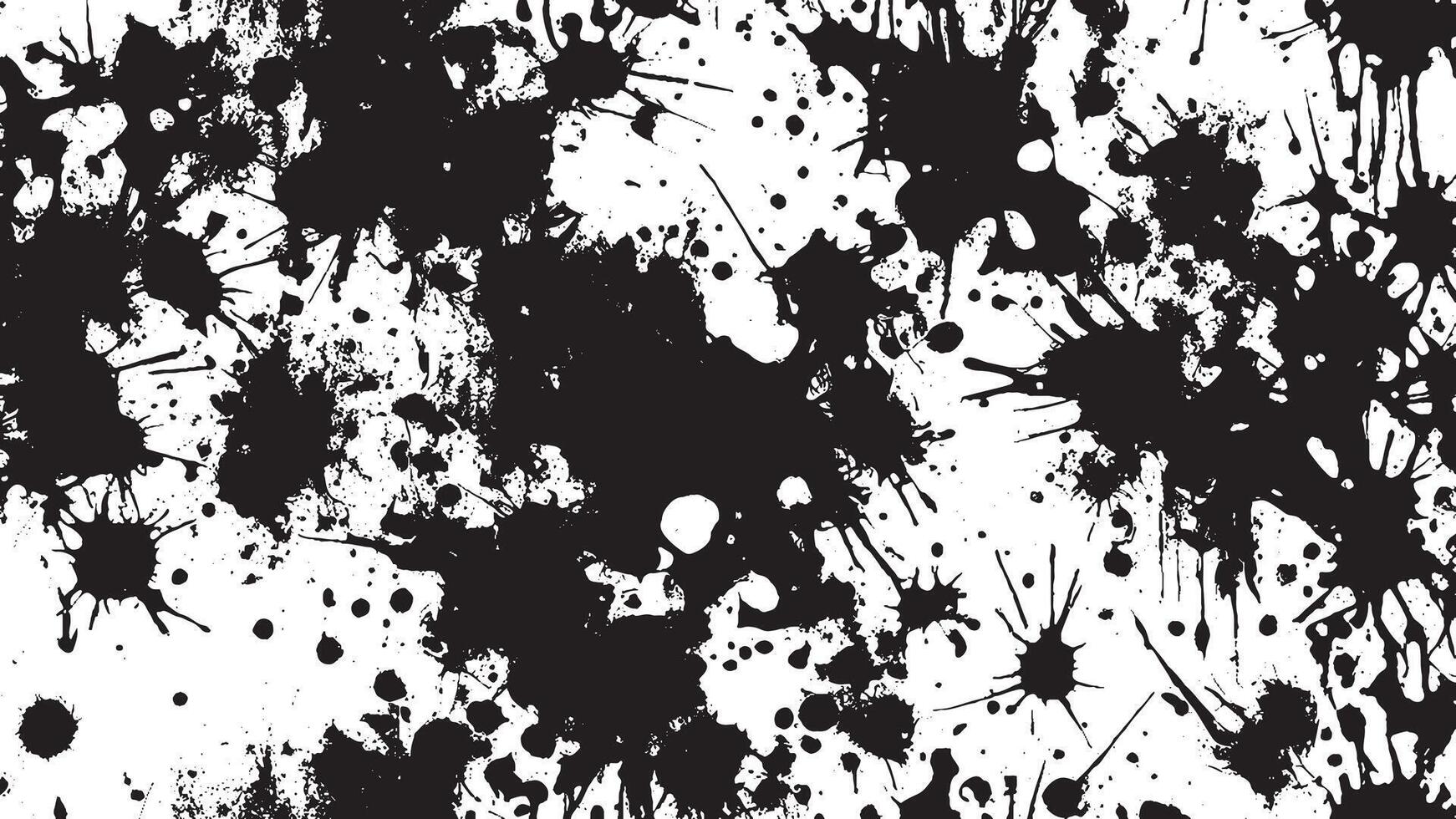 Black Monochrome Grunge Texture on White Background for Background Art vector