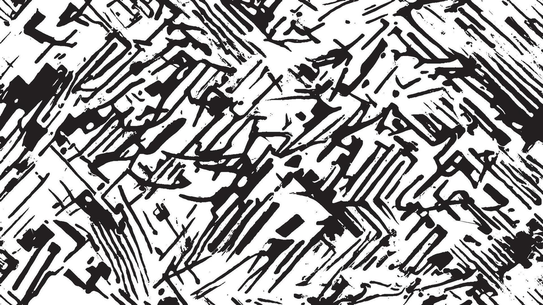 Monochrome Black Grunge Overlay Texture for Background Design vector