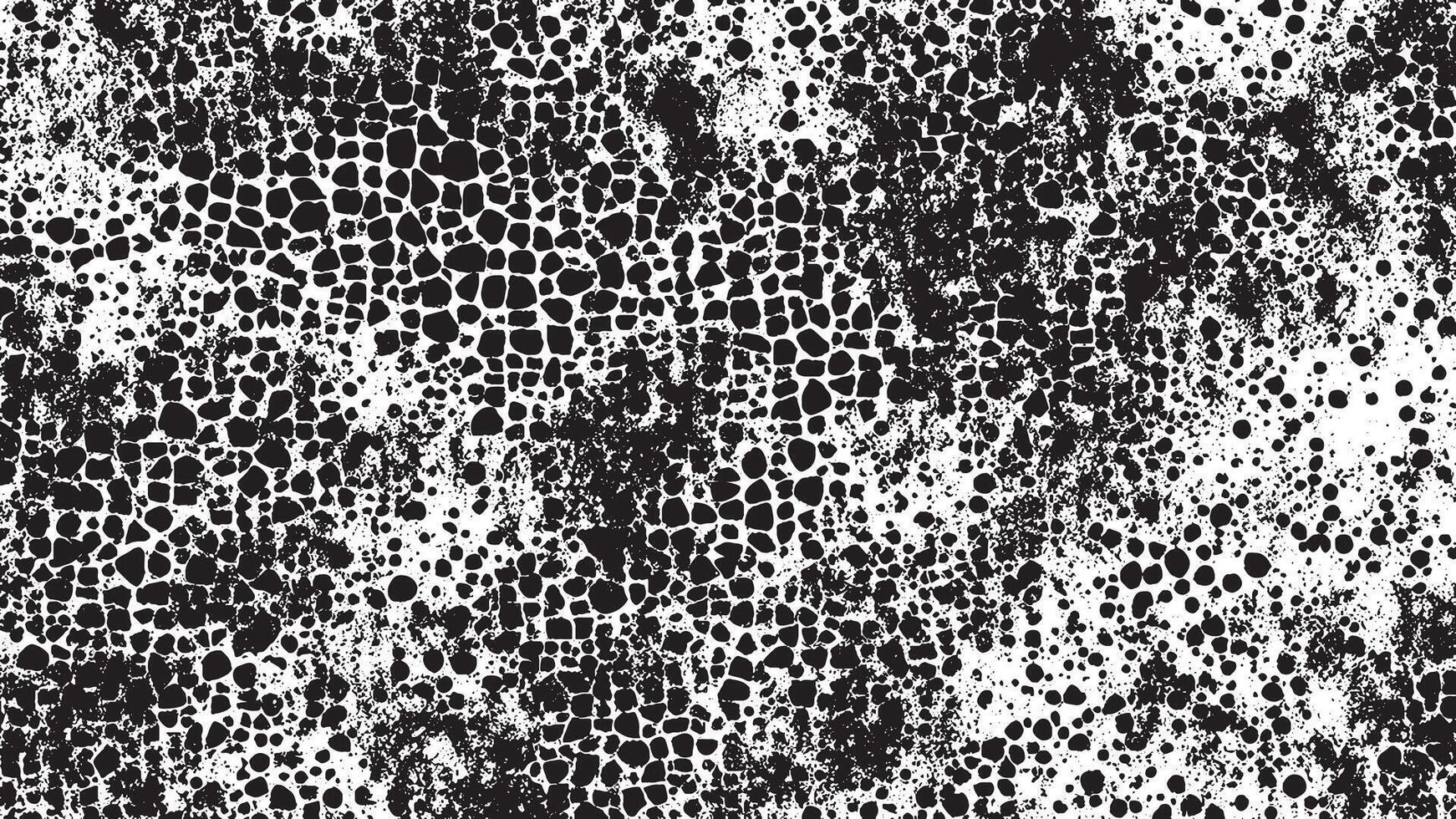 White Background with Monochrome Black Grunge Effect for Overlay Textures vector