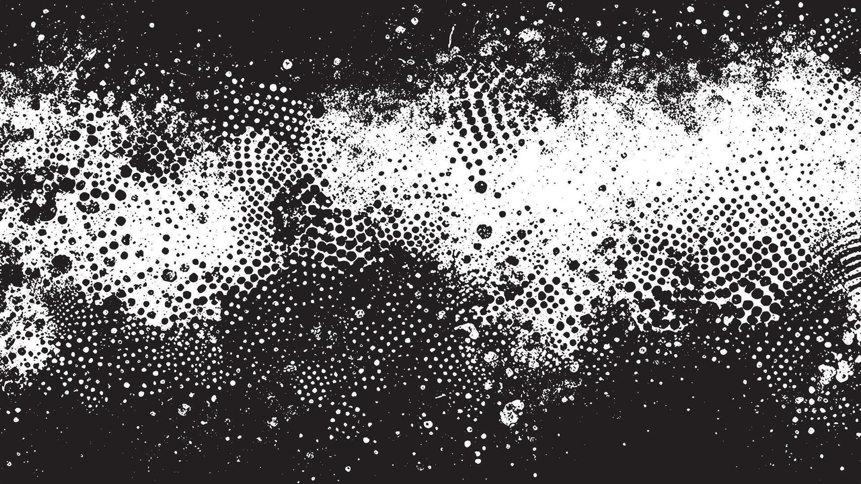 Black and White Grunge Texture for Backgrounds and Overlay vector