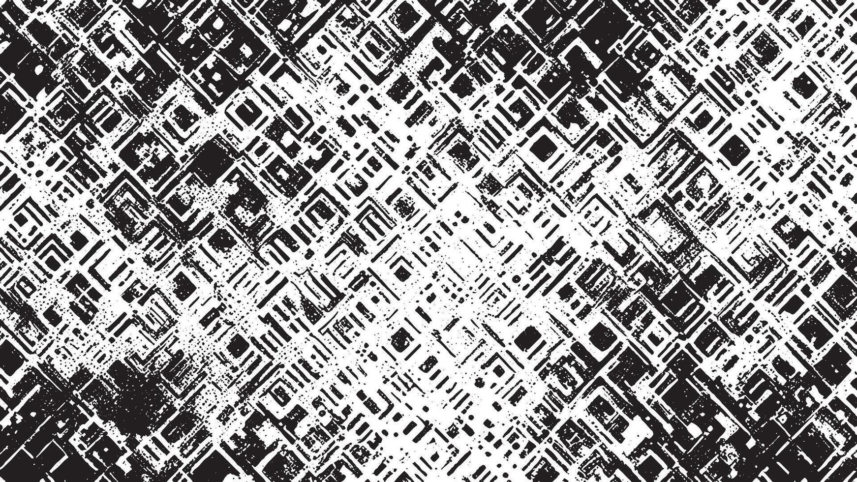 White Background with Monochrome Black Grunge Effect for Overlay Textures vector