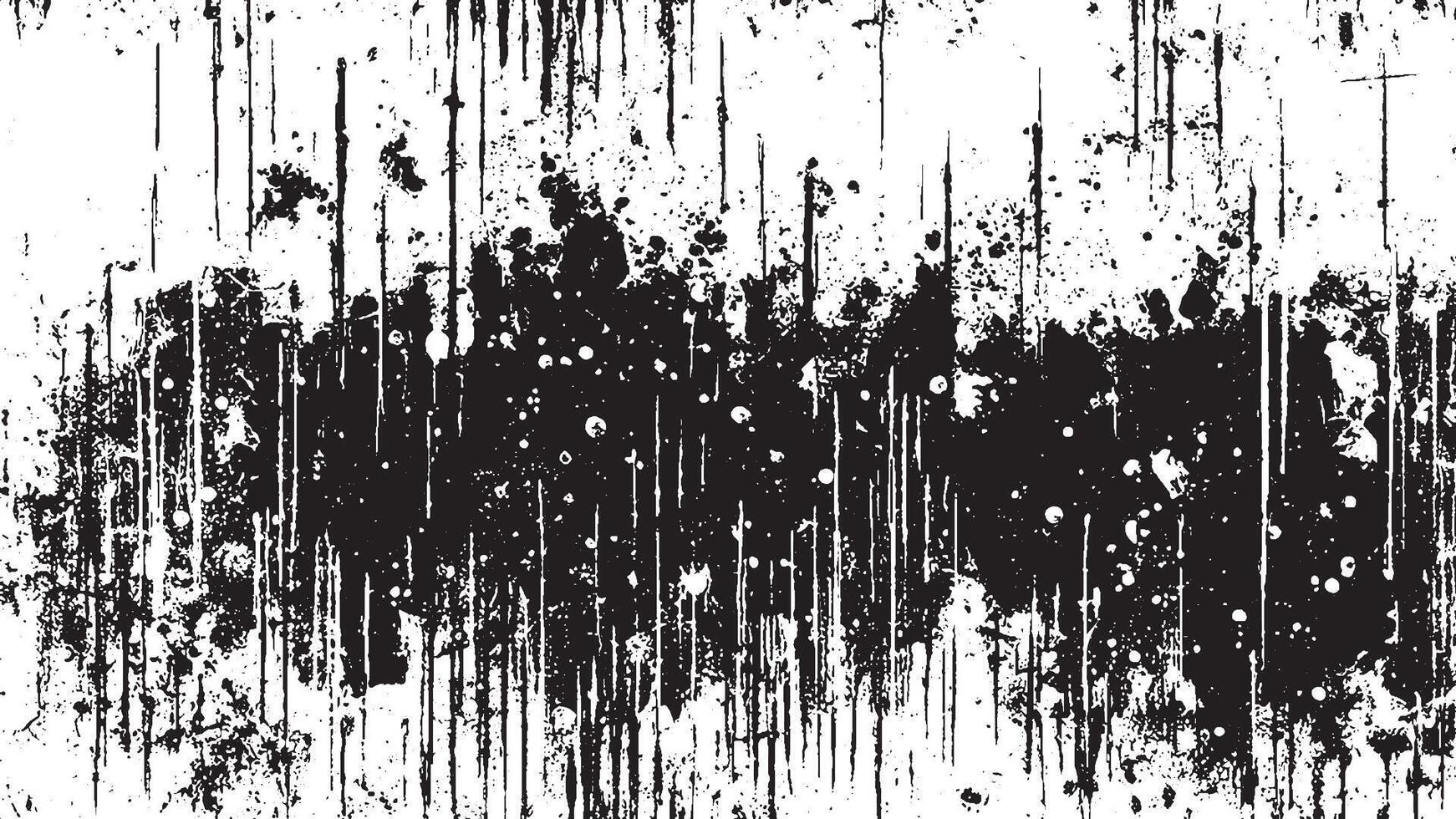 Monochrome Black Grunge Overlay Texture for Background Design vector