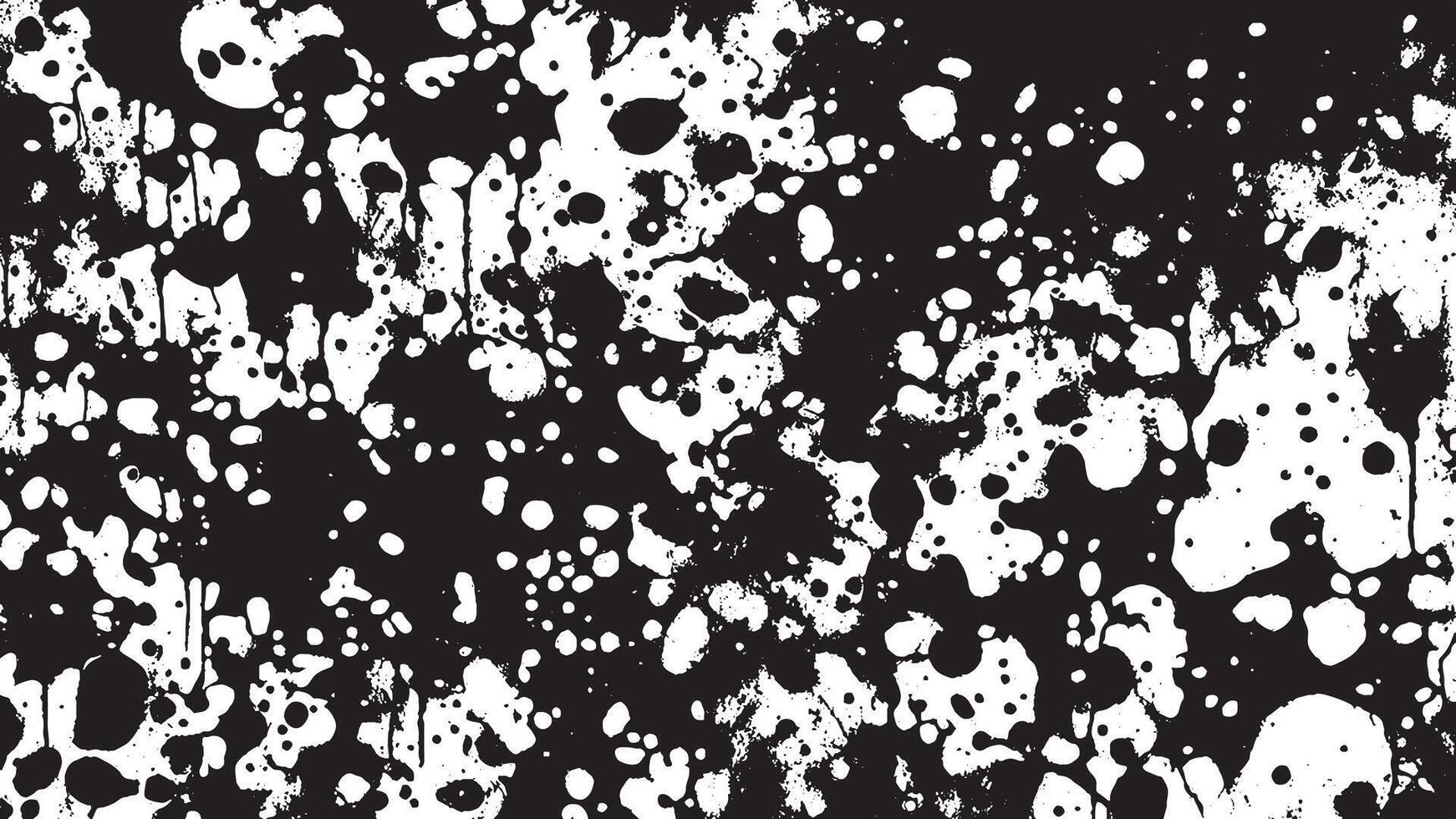Black Monochrome Grunge Texture on White Background for Background Art vector