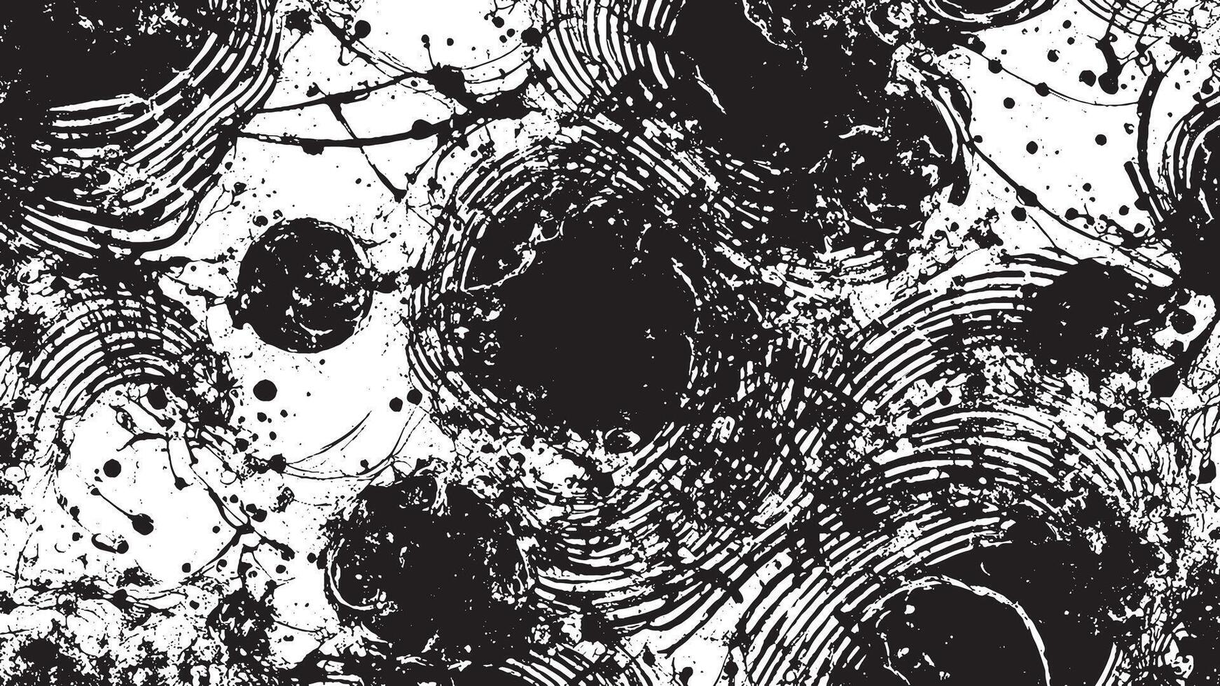 Black Grunge Style Texture on White Background for Creative Overlays vector
