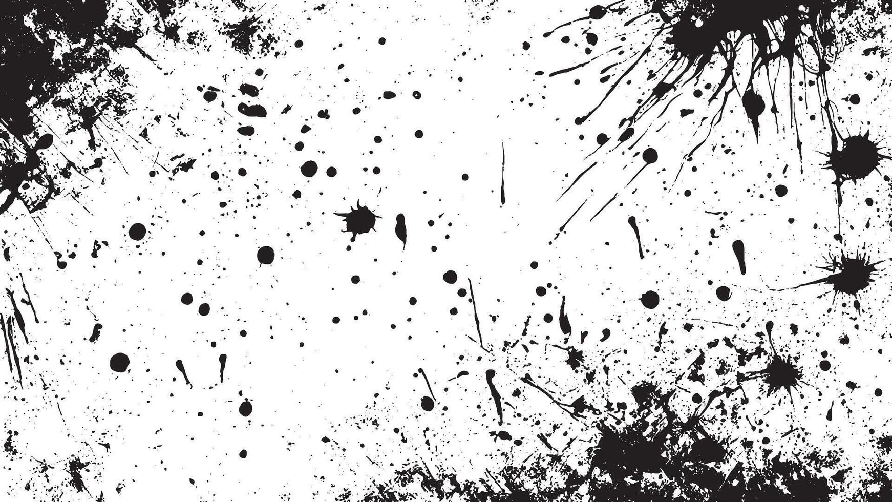Black Monochrome Grunge Texture on White Background for Background Art vector