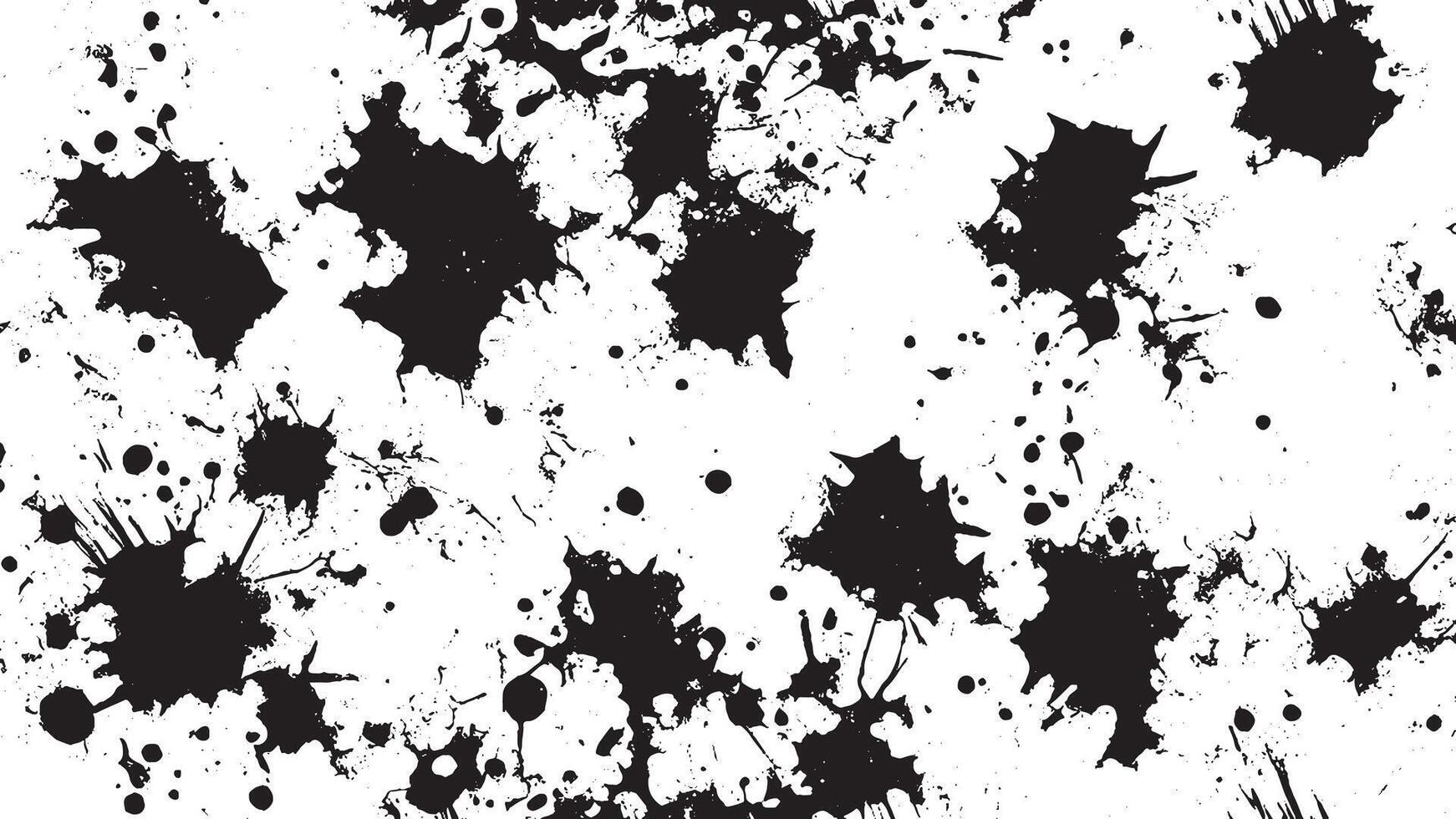 Black Monochrome Grunge Texture on White Background for Background Art vector