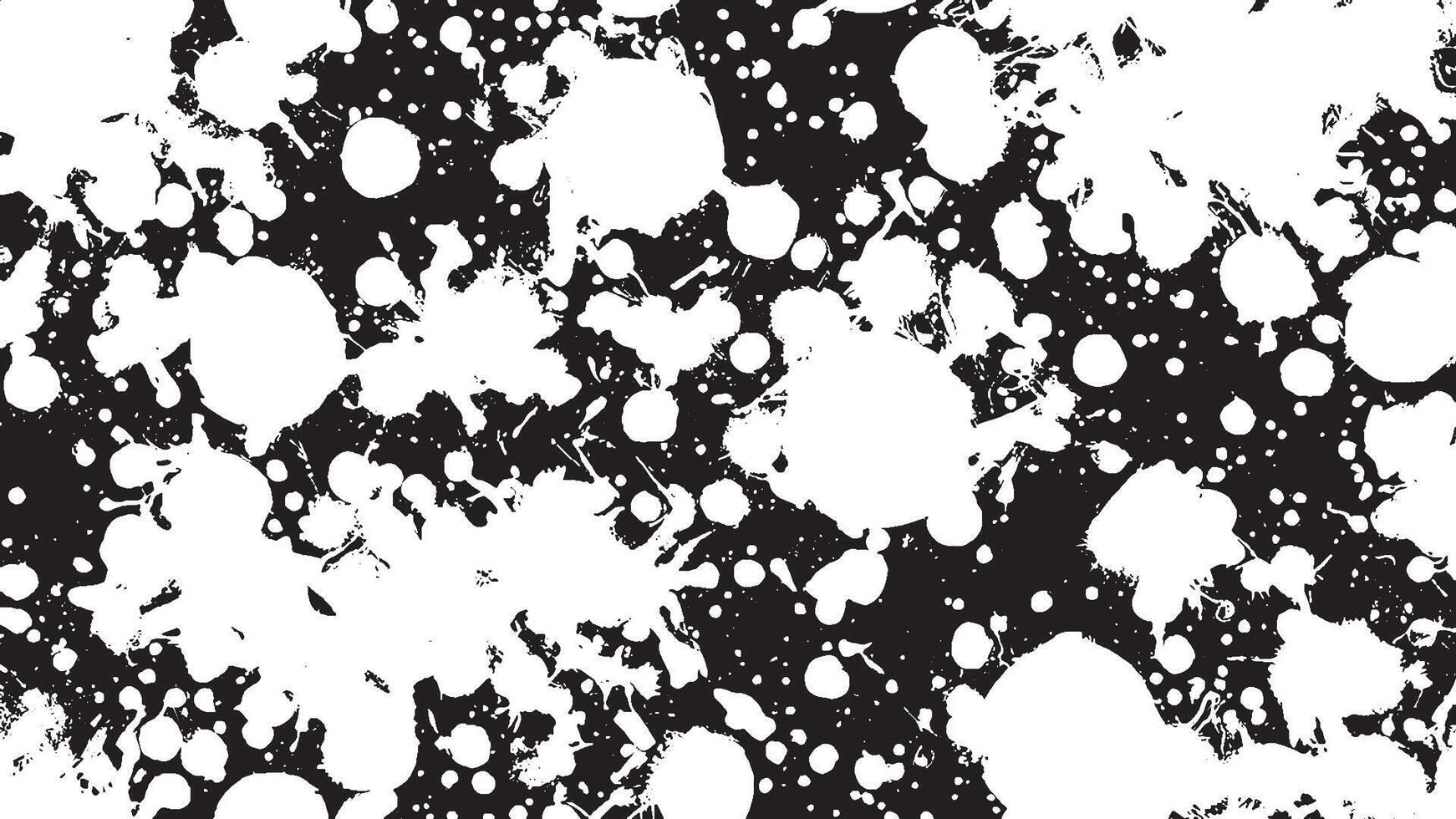 Black Grunge Effect Texture on White Background for Overlays vector