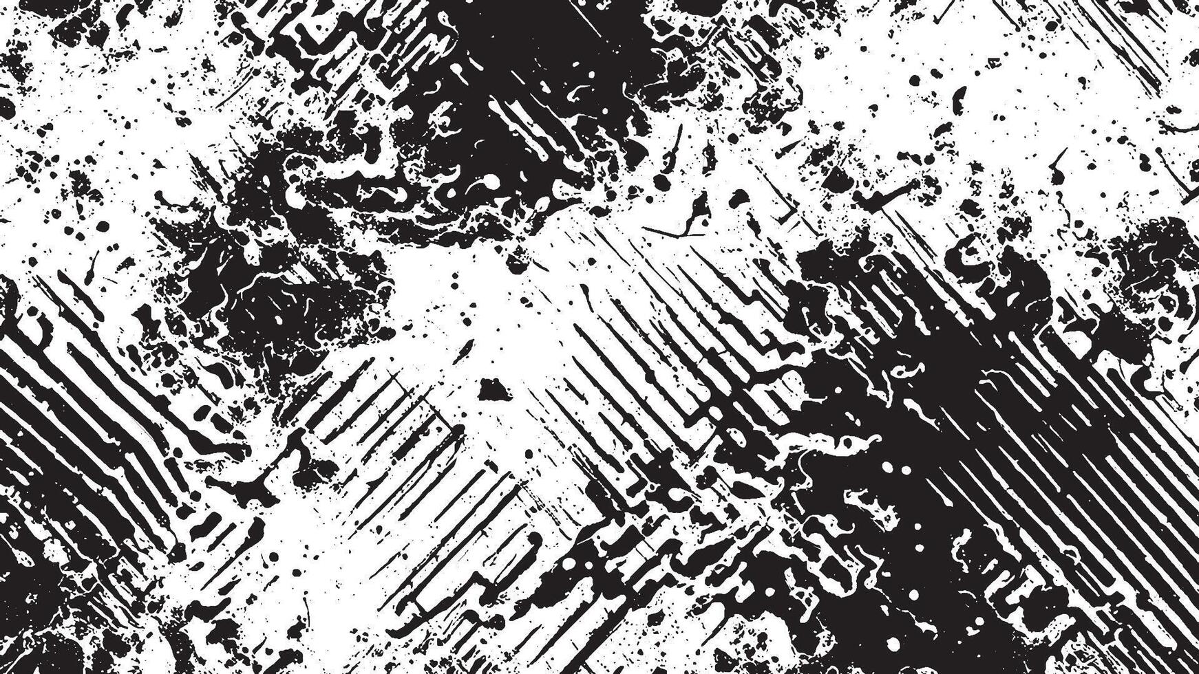 Monochrome Black Grunge Overlay Texture for Background Design vector