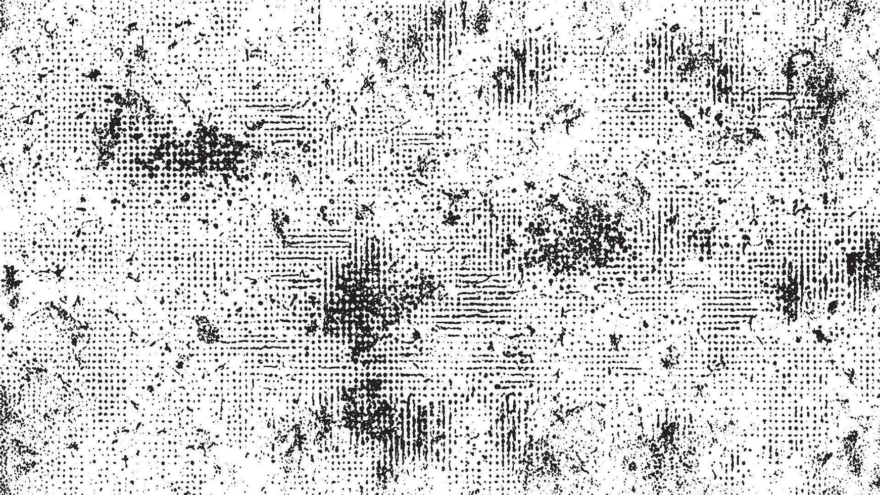 Black Grunge Effect Texture on White Background for Overlays vector