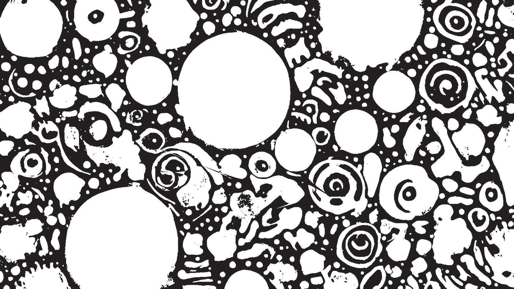 Black Grunge Texture on White Background for Backgrounds and Overlays vector
