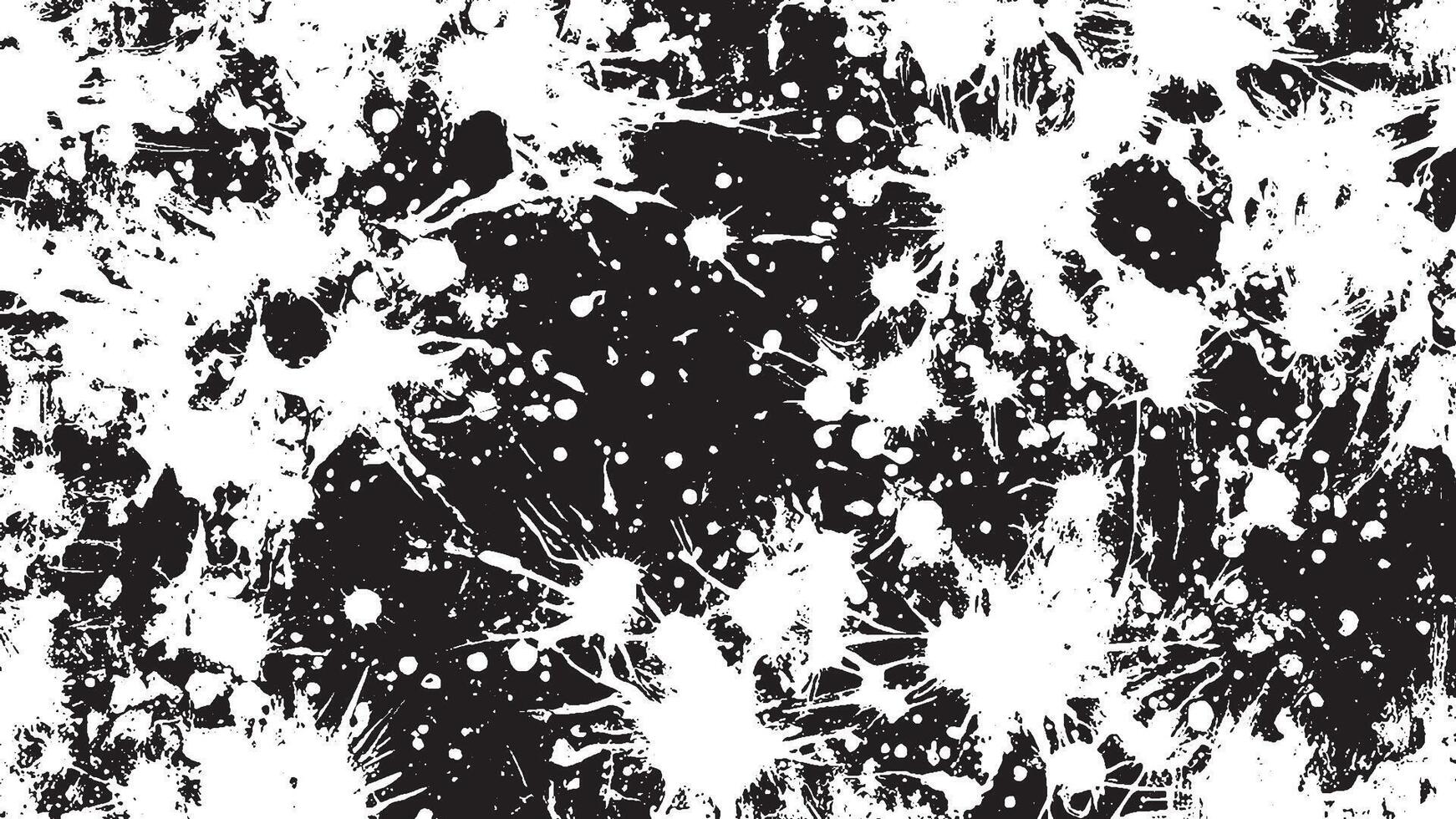 Black Grunge Effect Texture on White Background for Overlays vector