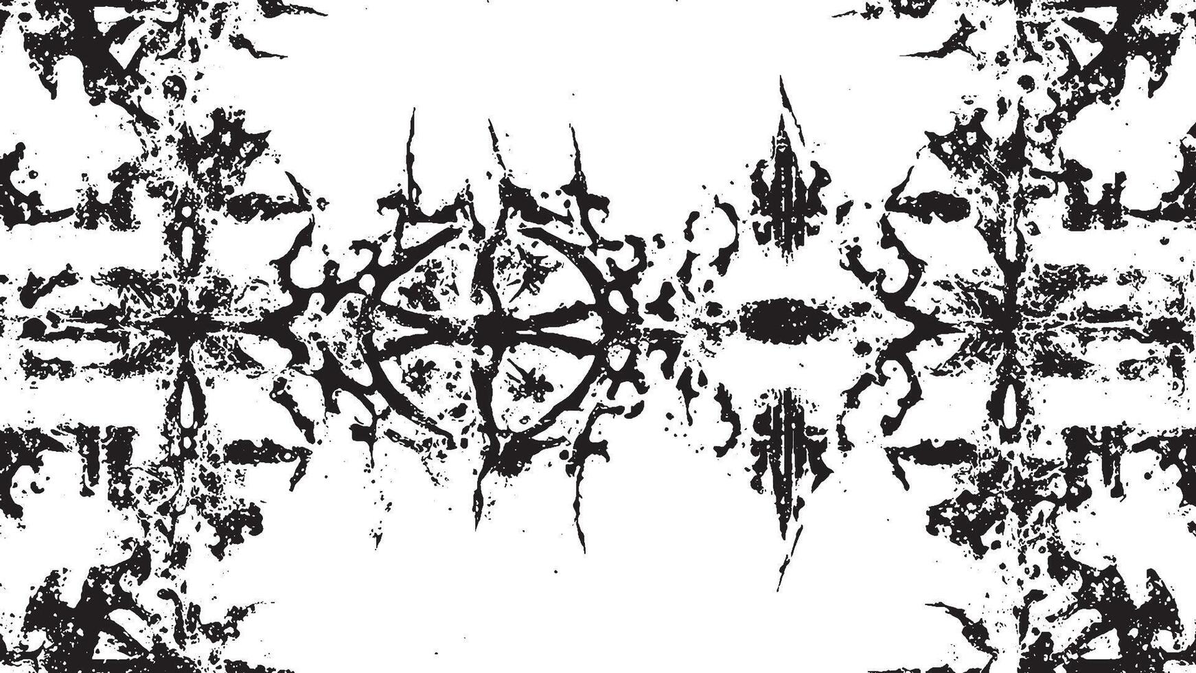Monochrome Black Grunge Overlay Texture for Background Design vector
