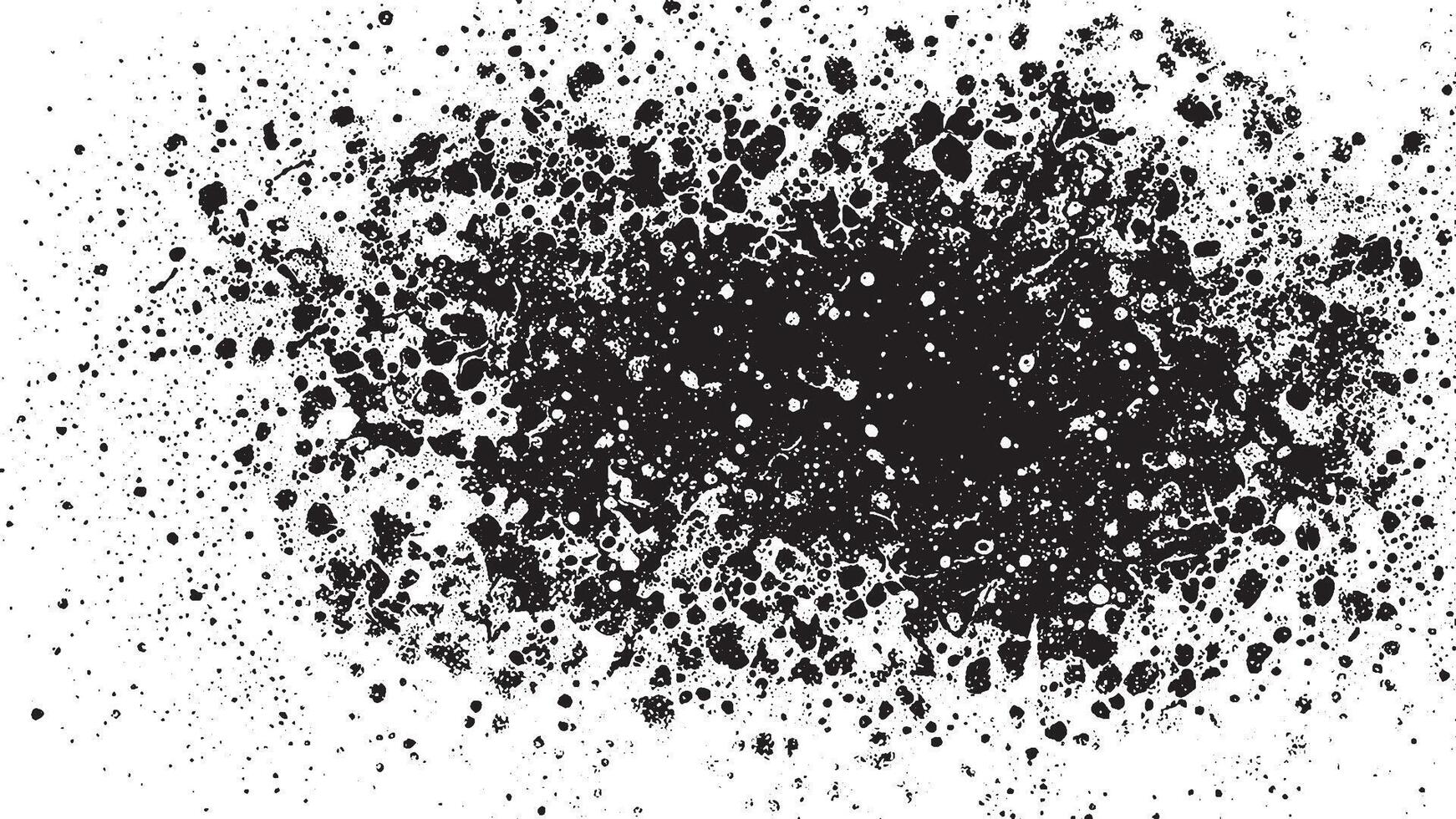Black Grunge Texture on White Background for Backgrounds and Overlays vector
