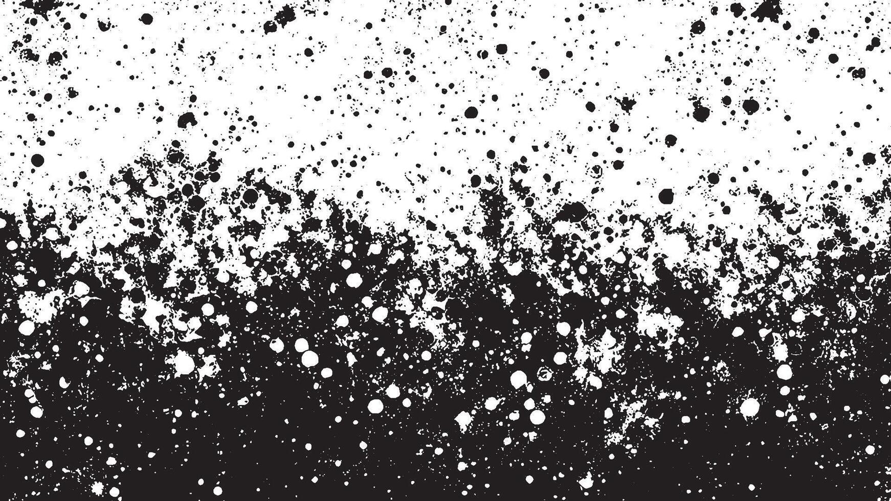 Black Grunge Effect Texture on White Background for Overlays vector