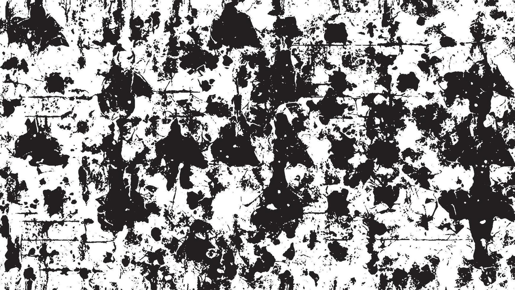 Black Grunge Texture on White Background for Backgrounds and Overlays vector
