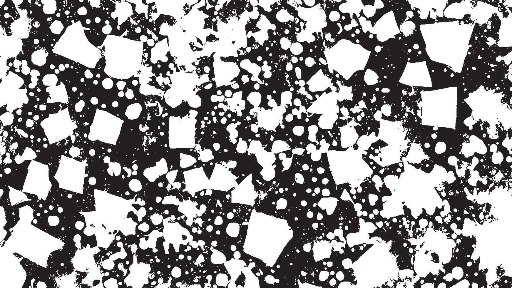 Black Grunge Effect Texture on White Background for Overlays vector