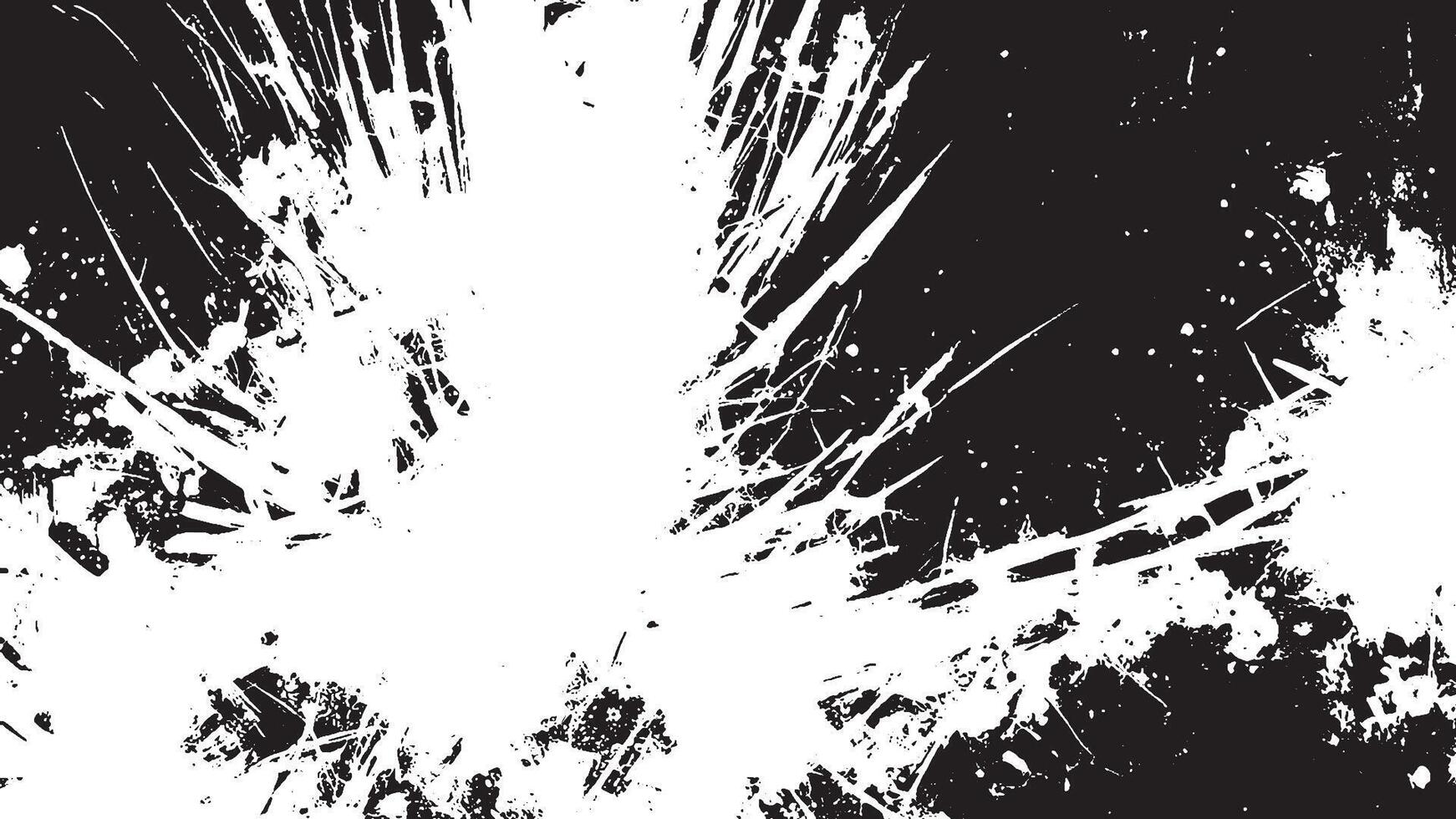 Black Grunge Effect Texture on White Background for Overlays vector