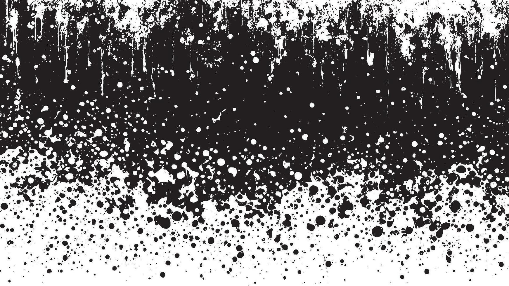 Monochrome Black Grunge Overlay Texture for Background Design vector