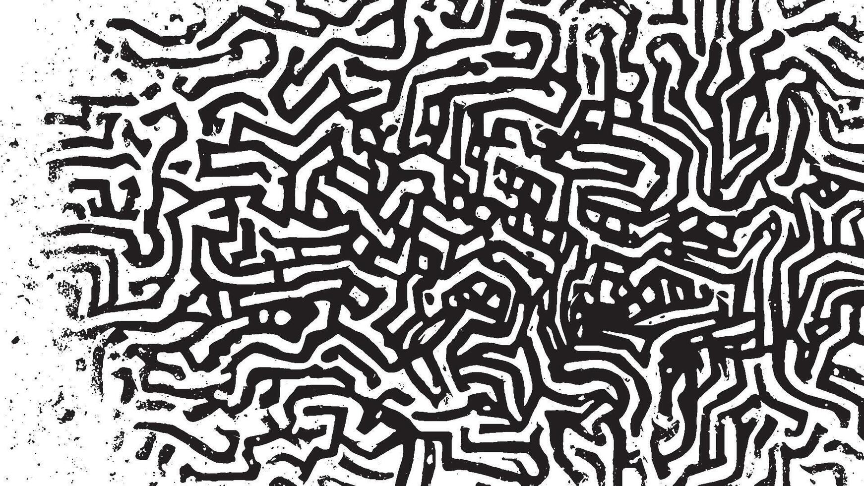 Monochrome Black Grunge Overlay Texture for Background Design vector