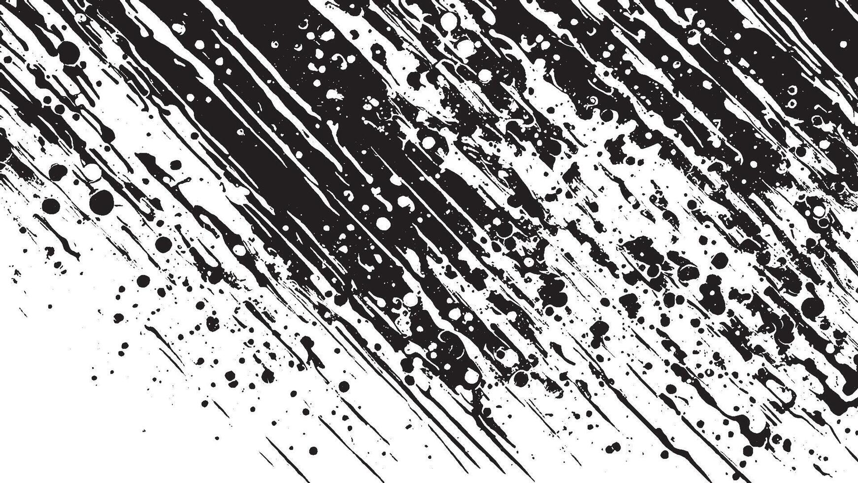 Black Grunge Texture on White Background for Backgrounds and Overlays vector