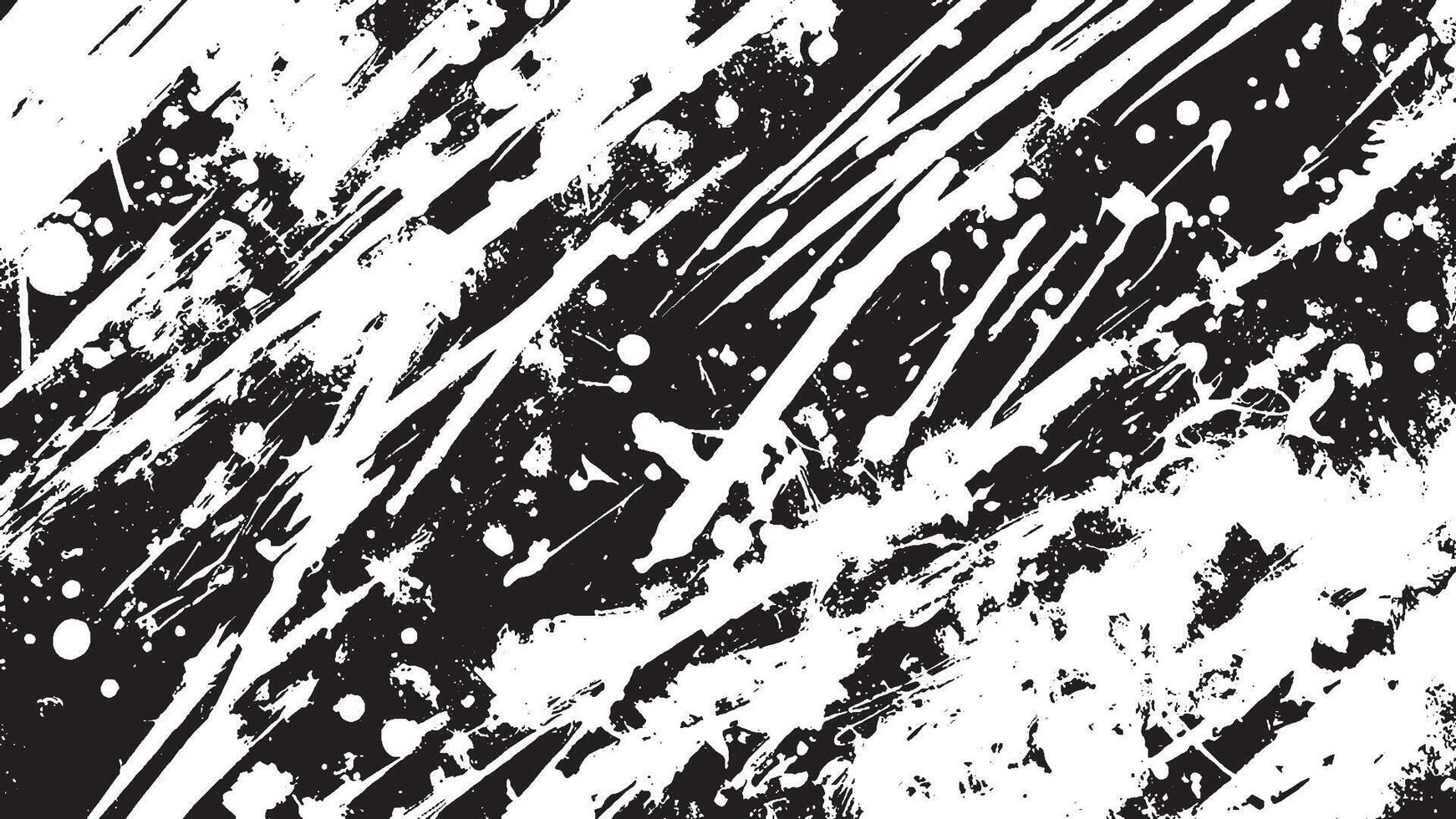 Black Grunge Effect Texture on White Background for Overlays vector