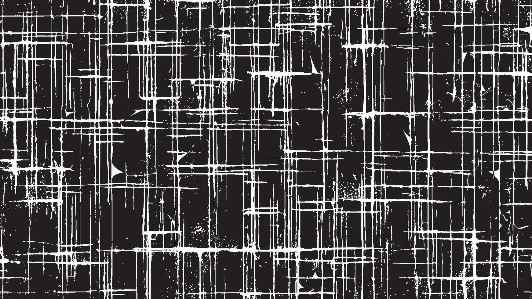 Black Grunge Texture on White Background for Backgrounds and Overlays vector