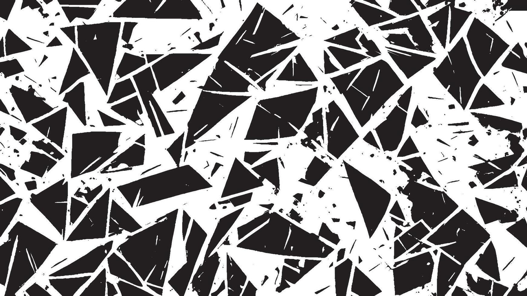 Black Grunge Effect Texture on White Background for Overlays vector
