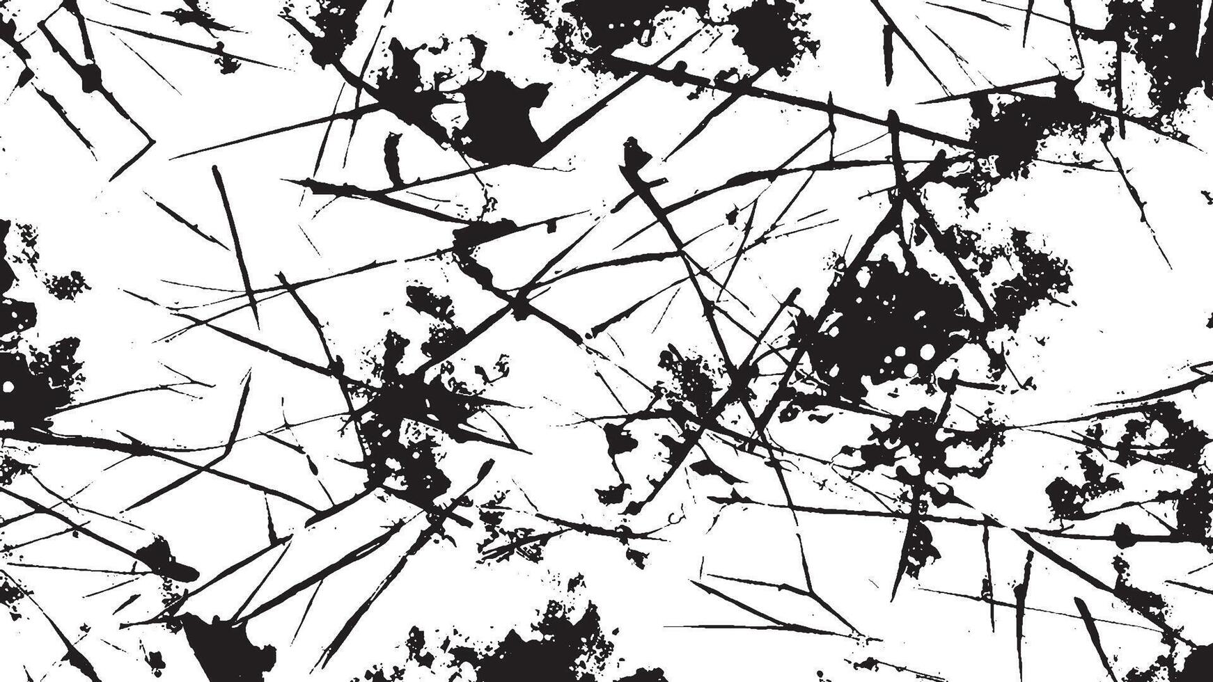 Black Grunge Effect Texture on White Background for Overlays vector